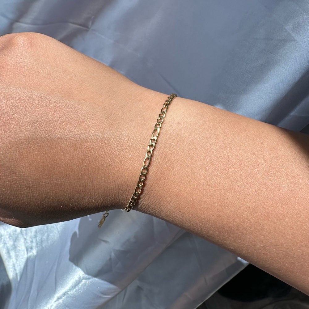 Gold Plated Figaro Bracelet